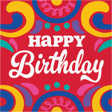 Birthday Swirls Luncheon Napkins By Creative Converting