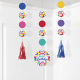 Birthday Swirls Hanging Cutouts By Creative Converting