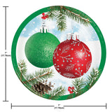 🎄 CLASSICAL CHRISTMAS 7-Inch Dessert Plates – 8 Count