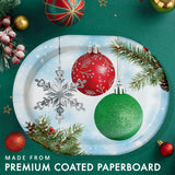🎄 CLASSICAL CHRISTMAS Oval Plates – 8 Count