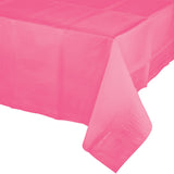 Candy Pink Tissue/Plastic Tablecover By Creative Converting
