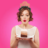 40 Never Looked So Good Headband Crown by Festive Gal