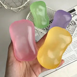 Orange Coconut Oil Soap Squishy | Translucent Zero-Rebound Sensory Fidget Toy
