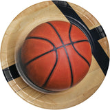 Basketball 9" Paper Dinner Plates