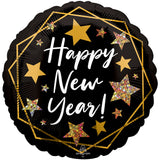 New Year's Gold Sparkle 18" Foil Balloon By Mayflower Distributing Company