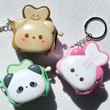 Cute Toast Animal Clicker Keychain