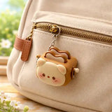Cute Toast Animal Clicker Keychain