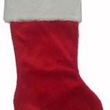 20" Plush Christmas Stocking with Plush Cuff