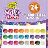 Glitter Crayons, 24 Count By Crayola