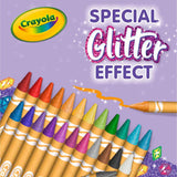 Glitter Crayons, 24 Count By Crayola