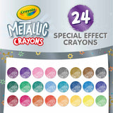 Metallic Crayons, 24 Count By Crayola