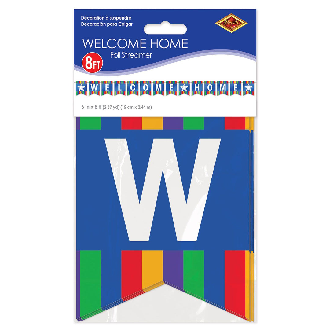 🏠 Foil Welcome Home Streamer – Affordable Treasures CA