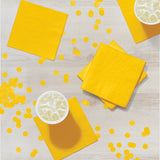 School Bus Yellow Paper Beverage Napkins