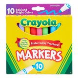 Bright and Bold Washable Markers, 10 Count By Crayola