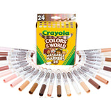 Colors Of The World Markers, 24 Count By Crayola