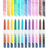 Doodle & Draw Ultra Fine Point Markers, 12 Count By Crayola