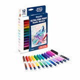 Doodle & Draw Ultra Fine Point Markers, 12 Count By Crayola