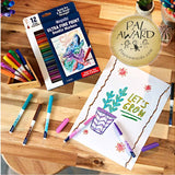 Doodle & Draw Ultra Fine Point Markers, 12 Count By Crayola