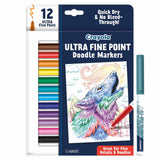 Doodle & Draw Ultra Fine Point Markers, 12 Count By Crayola
