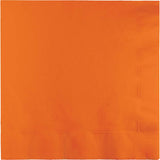 Sunkissed Orange Paper Dinner Napkins