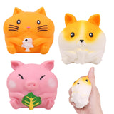 Chubby Squad Animal Squishies – Slow-Rising Marshmallow Foam – Assorted