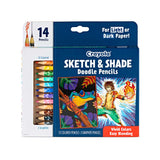 Sketch and Shade Doodle Pencils, 14 Count By Crayola
