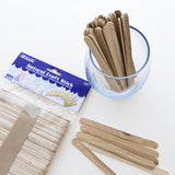 Natural Craft Sticks 4.4 Inches, 100 Pieces By Bazic Products