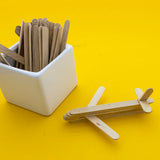 Natural Craft Sticks 4.4 Inches, 100 Pieces By Bazic Products