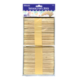 Natural Craft Sticks 4.4 Inches, 100 Pieces By Bazic Products