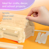 Jumbo Natural Craft Sticks , 500 Pieces by Bazic Products