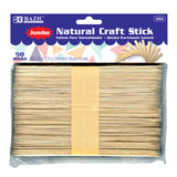Jumbo Natural Craft Sticks , 500 Pieces by Bazic Products