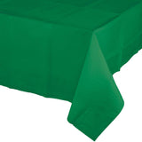 Emerald Green Tissues/Plastic 108 X 54 Table Cover
