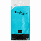 Bermuda Blue Tissue/Plastic 108 X 54 Table Cover