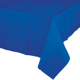 Cobalt Tissue/Plastic Tablecover By Creative Converting