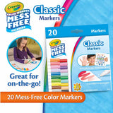 Mess Free Markers, 20 Count By Crayola