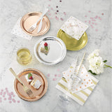 Gold Foil 7-inch 8 count Paper Plates by Creative Converting