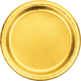 Gold Foil 7-inch 8 count Paper Plates by Creative Converting