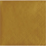 Gold 3-Ply Luncheon Napkins  By Creative Converting