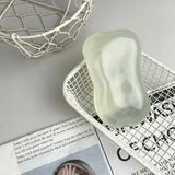 White Coconut Oil Soap Squishy | Translucent Zero-Rebound Sensory Fidget Toy