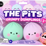 Top Trenz The Pits Grumpy Dumpling Sensory Squishies 2-Pack