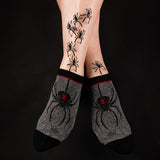 Black Widow Spider Adult Ankle Socks One Size Fits Most By FootClothes