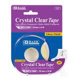 Crystal Clear Tape 3/4 inch wide by 1296 inches long by Bazic Products