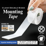 Double-Sided Clear Mounting Tape 1" x 60"