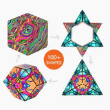 2.4" Shashibo Magnetic Puzzle Cube – Watercolor- Fidget Toy