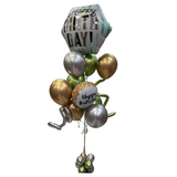 Awesome Birthday Balloon Bouquet - One Jumbo Birthday Foil, Eight 11 inch Latex with Hi-Float plus embellishments (In-Store Pick Up ONLY)