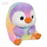8.5" Belly Buddy Sugar Penguin – Rainbow Plush Fidget Friend