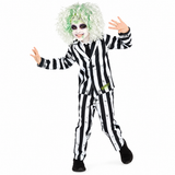 Beetlejuice Classic Striped Suit Costume for Kids | Amscan