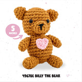 🧸 Amigurumi Crochet Kit – Billy the Bear  Create Your Own Plush Bear Friend!