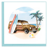 Classic Woodie Greeting Card by Quilling Card