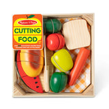 🍎 Wooden Cutting Food Play Set – Pretend Play Kitchen Toy